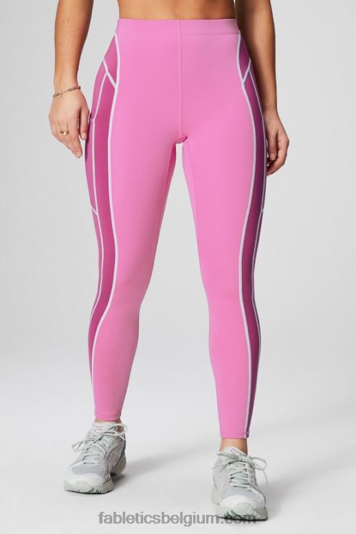 roze pop/roze wangen/misty bay vrouwen motion365+ 7/8 legging met hoge taille Fabletics LH20J1024