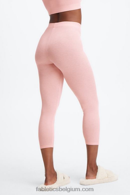 roze stofheide vrouwen restoreknit 7/8 legging met ultrahoge taille Fabletics LH20J1066