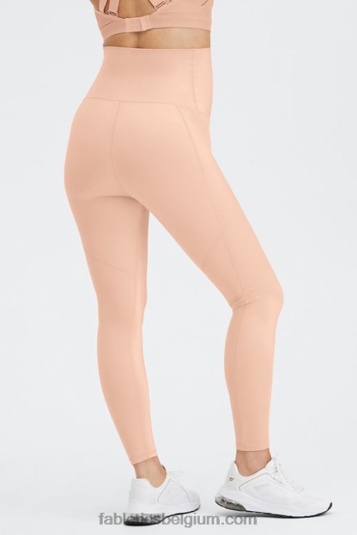 roze tint glans vrouwen glanzende hoog getailleerde zwangerschapslegging Fabletics LH20J1179