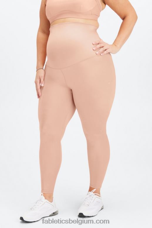 roze tint glans vrouwen glanzende hoog getailleerde zwangerschapslegging Fabletics LH20J1180