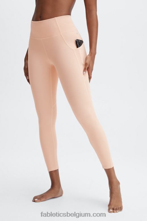 roze tint vrouwen oasis pureluxe 7/8 legging met hoge taille 53 Fabletics LH20J808