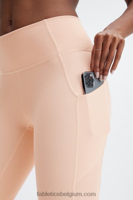 roze tint vrouwen oasis pureluxe 7/8 legging met hoge taille 53 Fabletics LH20J808