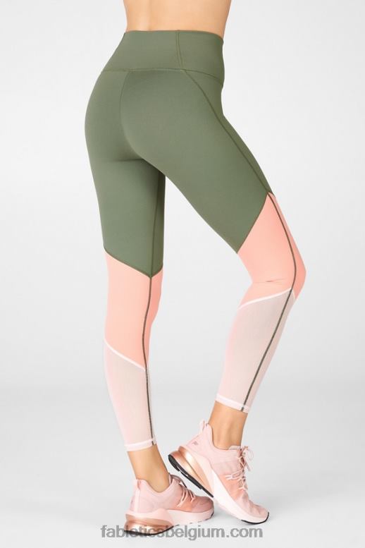 safari/bloesem/parelroze vrouwen zone hoge taille 7/8 Fabletics LH20J1055