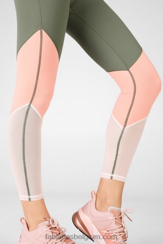 safari/bloesem/parelroze vrouwen zone hoge taille 7/8 Fabletics LH20J1055