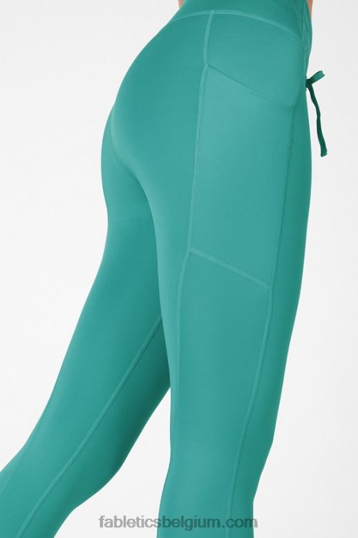 sereniteit/zacht grenen vrouwen hoog getailleerd ultra cool glanspaneel Fabletics LH20J1328