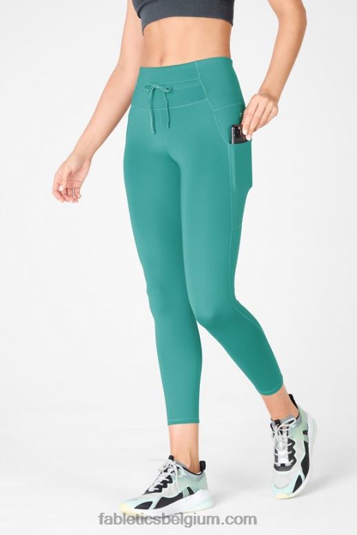 sereniteit/zacht grenen vrouwen hoog getailleerd ultra cool glanspaneel Fabletics LH20J1328