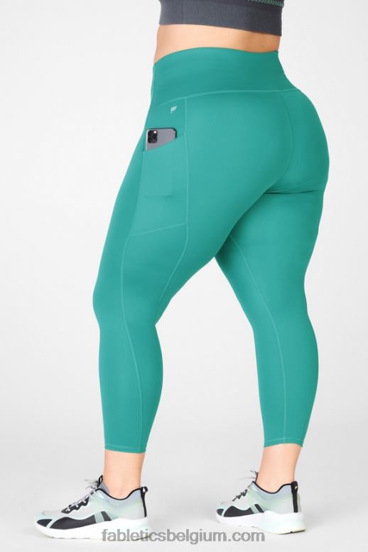 sereniteit/zacht grenen vrouwen hoog getailleerd ultra cool glanspaneel Fabletics LH20J1329