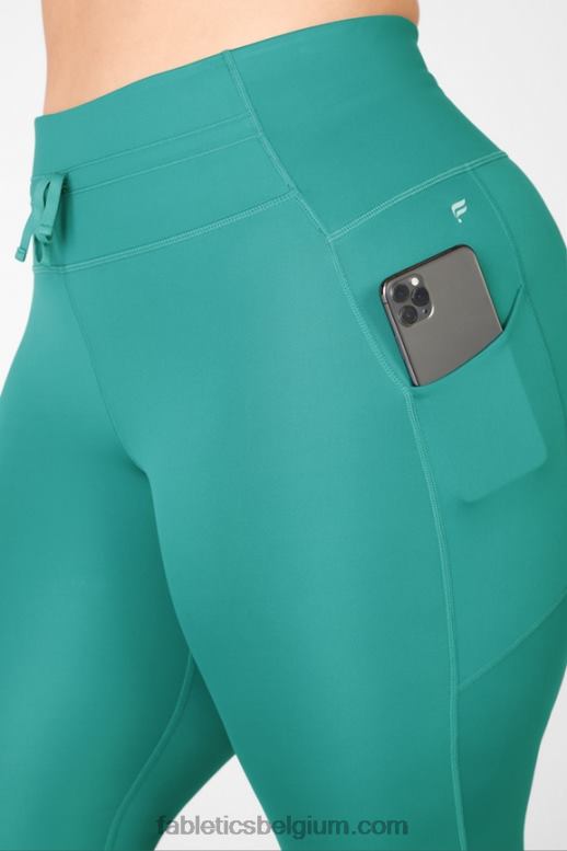sereniteit/zacht grenen vrouwen hoog getailleerd ultra cool glanspaneel Fabletics LH20J1329