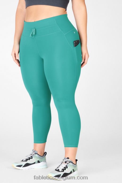 sereniteit/zacht grenen vrouwen hoog getailleerd ultra cool glanspaneel Fabletics LH20J1329