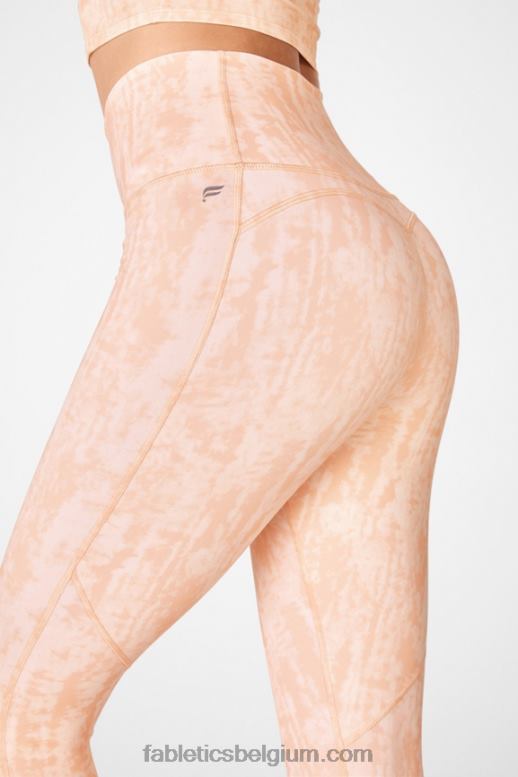 shibori-streep vrouwen pureluxe 7/8 legging met ultrahoge taille 67 Fabletics LH20J890
