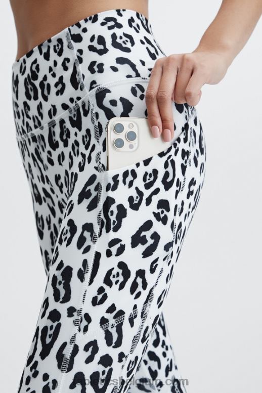 sneeuw luipaard vrouwen oasis pureluxe legging met hoge taille 83 Fabletics LH20J1182