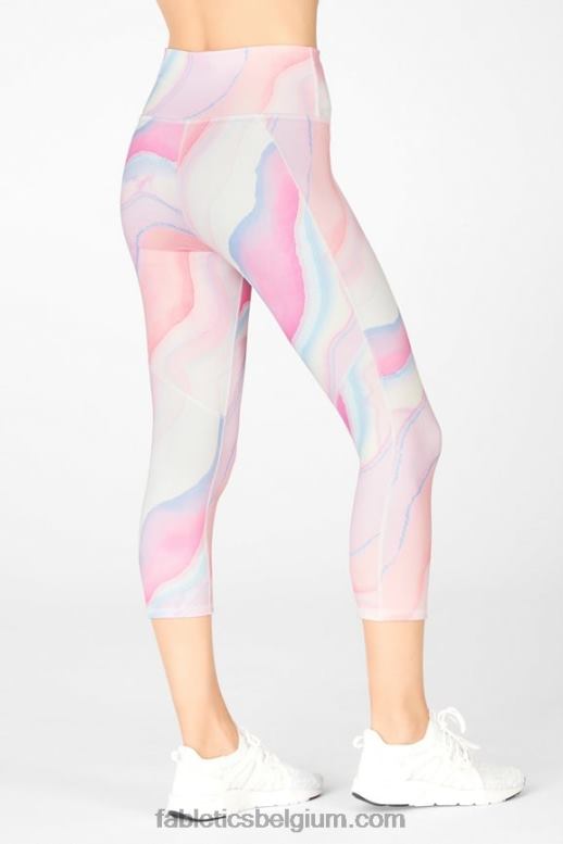 spectrum vrouwen definieer crop met hoge taille Fabletics LH20J1311