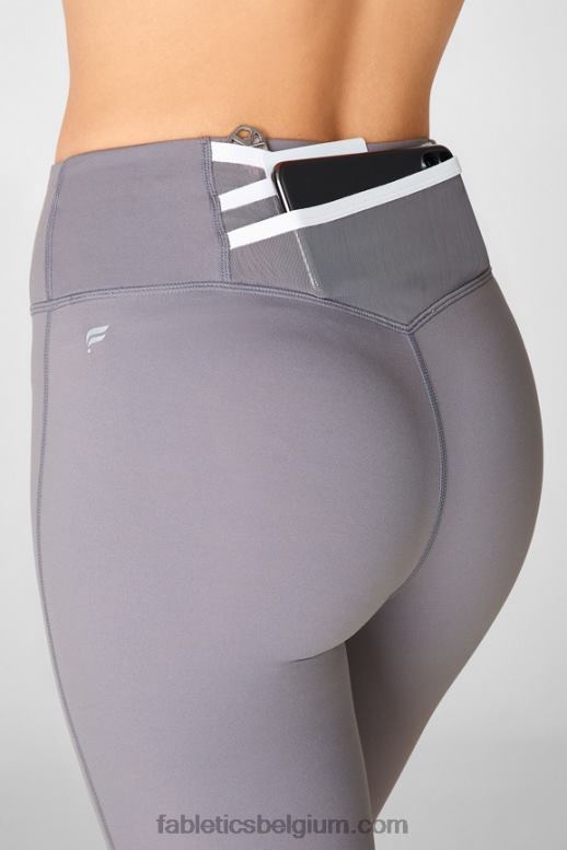 steengroeve grijs/wit vrouwen trinity motion365 legging met hoge taille 80 Fabletics LH20J1117