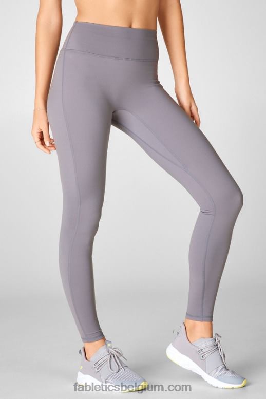 steengroeve grijs/wit vrouwen trinity motion365 legging met hoge taille 80 Fabletics LH20J1117