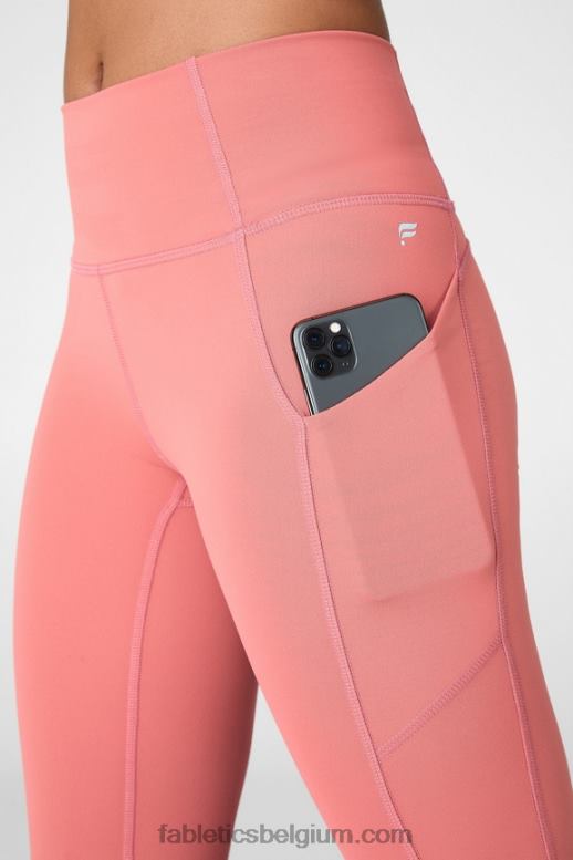 stoffige ceder vrouwen oasis pureluxe legging met hoge taille 72 Fabletics LH20J922