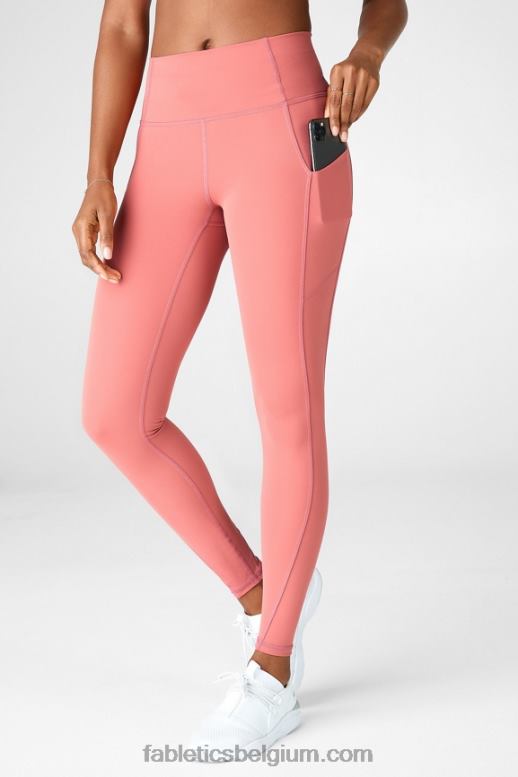 stoffige ceder vrouwen oasis pureluxe legging met hoge taille 72 Fabletics LH20J922