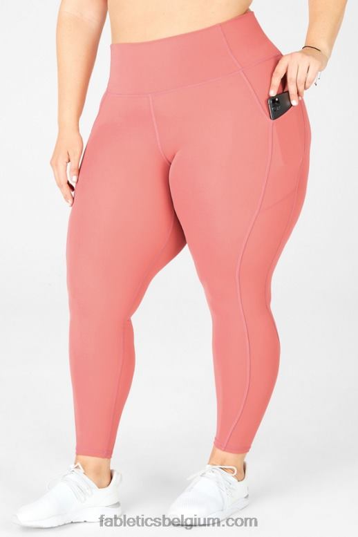 stoffige ceder vrouwen oasis pureluxe legging met hoge taille 72 Fabletics LH20J923