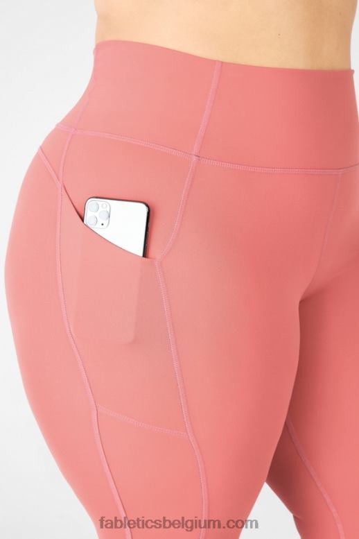 stoffige ceder vrouwen oasis pureluxe legging met hoge taille 72 Fabletics LH20J923