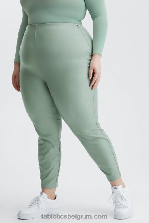stoffige tuin vrouwen Vegan leren legging met hoge taille Fabletics LH20J1130