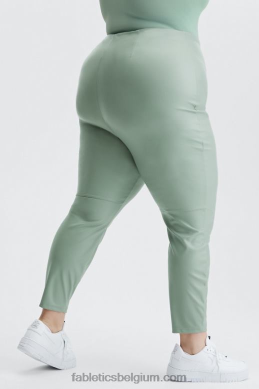 stoffige tuin vrouwen Vegan leren legging met hoge taille Fabletics LH20J1130