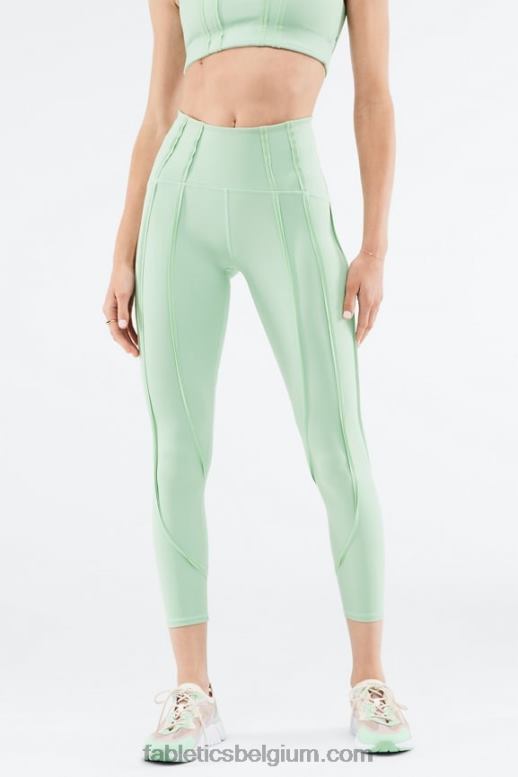 stoffige wintertaling/aloë vrouwen hoog getailleerde ultraluxe contour 7/8 Fabletics LH20J1269