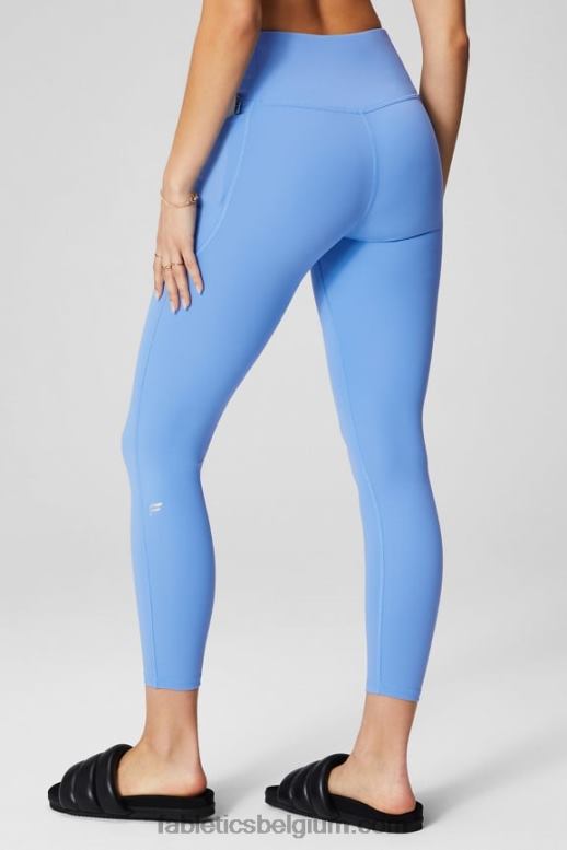 surf blauw vrouwen oasis pureluxe hw gekruiste 7/8 legging Fabletics LH20J947