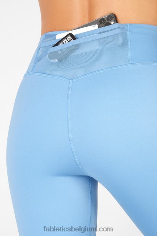 surf blauw vrouwen trinity motion365 capri met hoge taille Fabletics LH20J1223