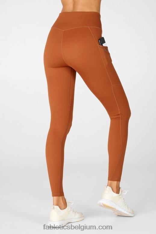 teak vrouwen trinity motion365 legging met hoge taille 80 Fabletics LH20J1120