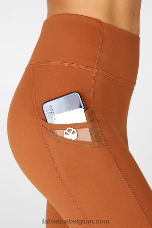 teak vrouwen trinity motion365 legging met hoge taille 80 Fabletics LH20J1120