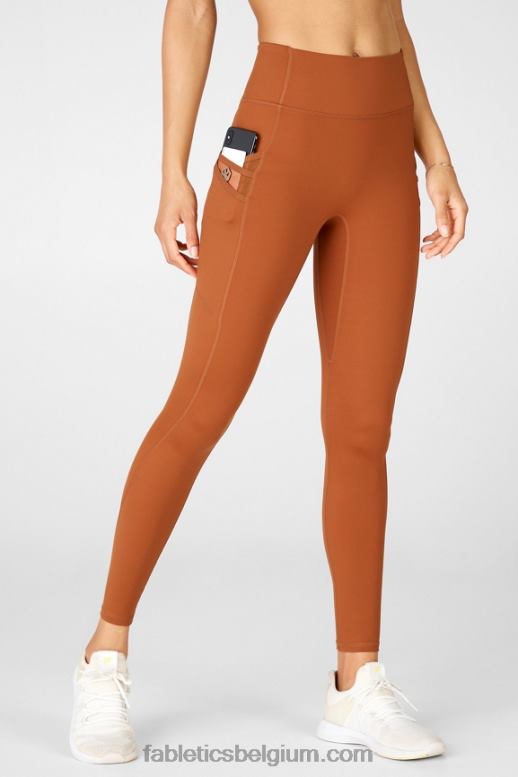 teak vrouwen trinity motion365 legging met hoge taille 80 Fabletics LH20J1120