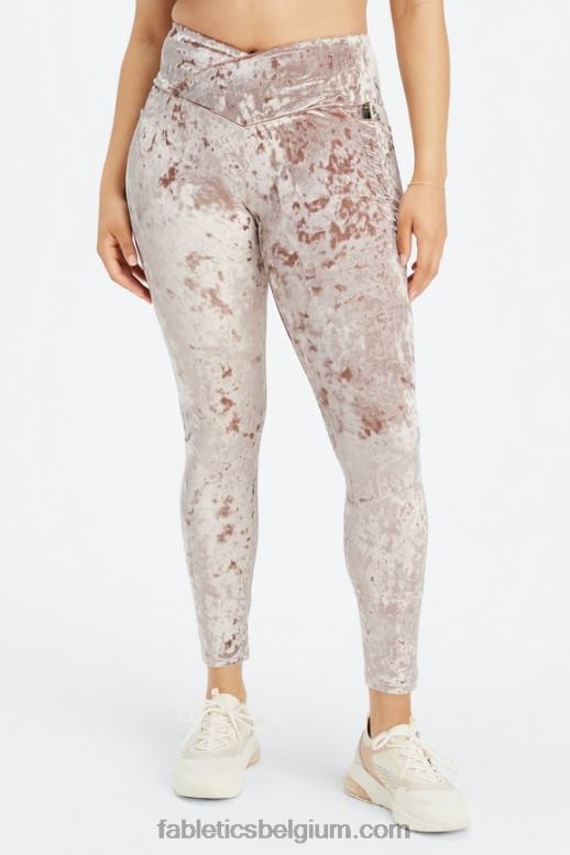 teddybeer vrouwen gekruiste velours gekruiste legging Fabletics LH20J1074