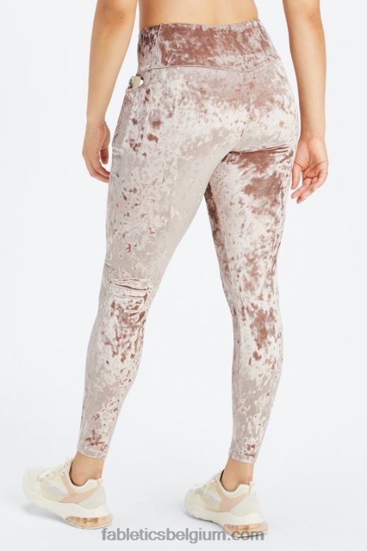 teddybeer vrouwen gekruiste velours gekruiste legging Fabletics LH20J1074