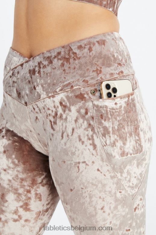 teddybeer vrouwen gekruiste velours gekruiste legging Fabletics LH20J1074