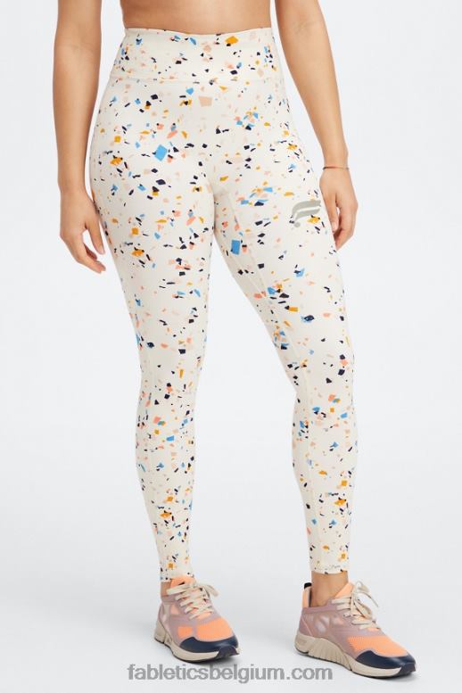terrazzo/reflecterend logo vrouwen ren overal motion365 hw 7/8 legging Fabletics LH20J1100