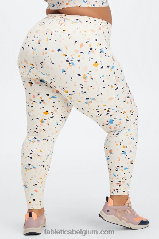 terrazzo/reflecterend logo vrouwen ren overal motion365 hw 7/8 legging Fabletics LH20J1101