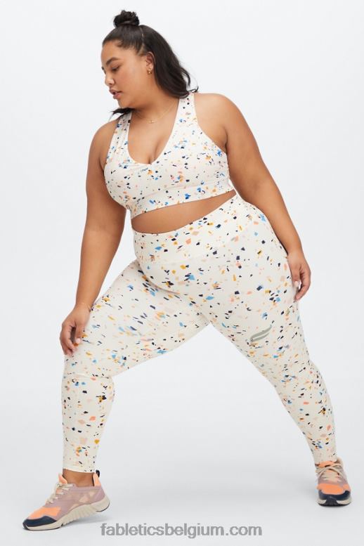 terrazzo/reflecterend logo vrouwen ren overal motion365 hw 7/8 legging Fabletics LH20J1101