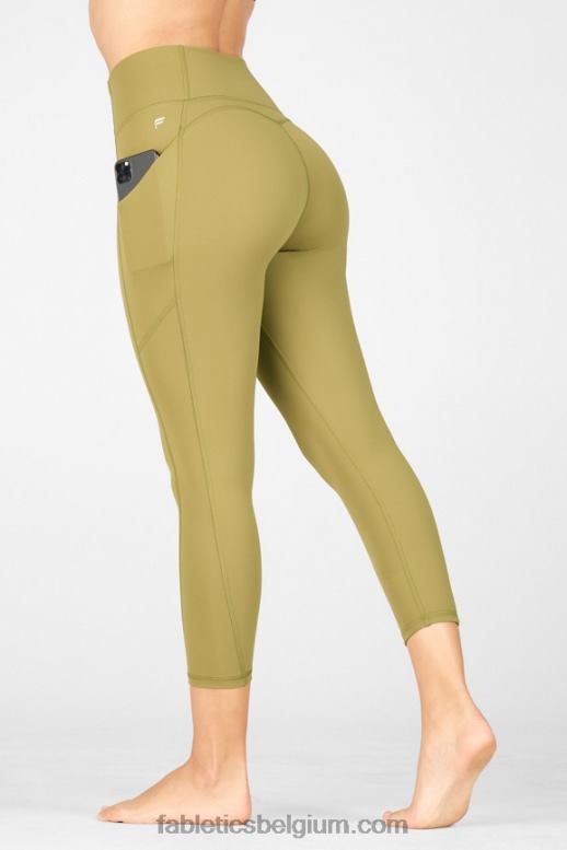 tijm vrouwen oasis pureluxe capri met hoge taille Fabletics LH20J966