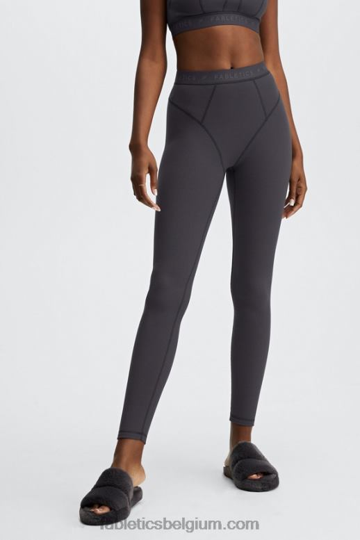 tin/tinnen logo vrouwen wafel hoog getailleerde legging Fabletics LH20J1207
