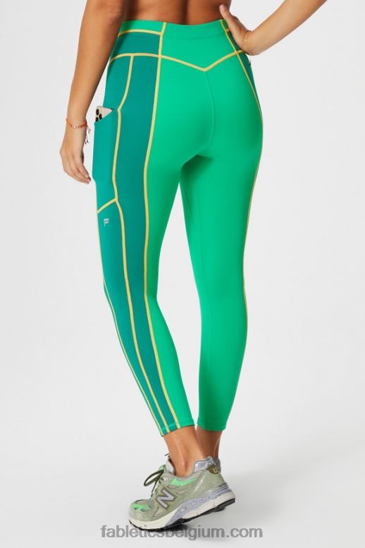 tropisch/diepe cipres/woestijnzon vrouwen motion365+ 7/8 legging met hoge taille Fabletics LH20J1023