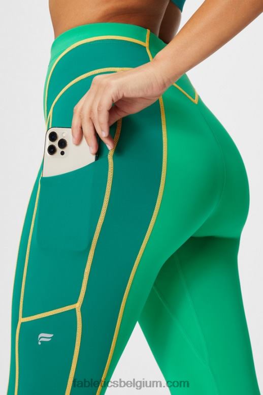 tropisch/diepe cipres/woestijnzon vrouwen motion365+ 7/8 legging met hoge taille Fabletics LH20J1023