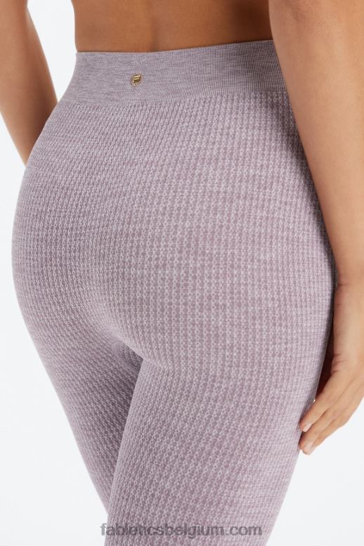 vervaagde pruimenheide vrouwen kabel gebreide 7/8 legging Fabletics LH20J1031