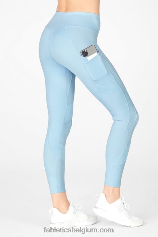 vintage blauw vrouwen overal motion365 hoog getailleerde moto 7/8 legging Fabletics LH20J1234