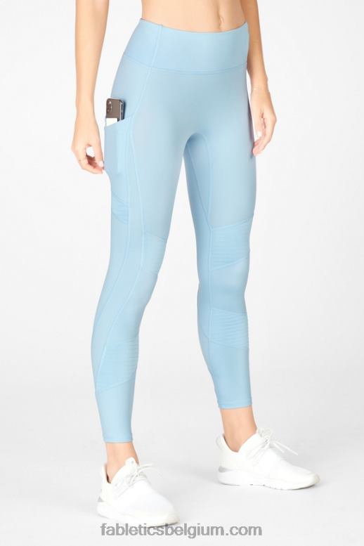 vintage blauw vrouwen overal motion365 hoog getailleerde moto 7/8 legging Fabletics LH20J1234