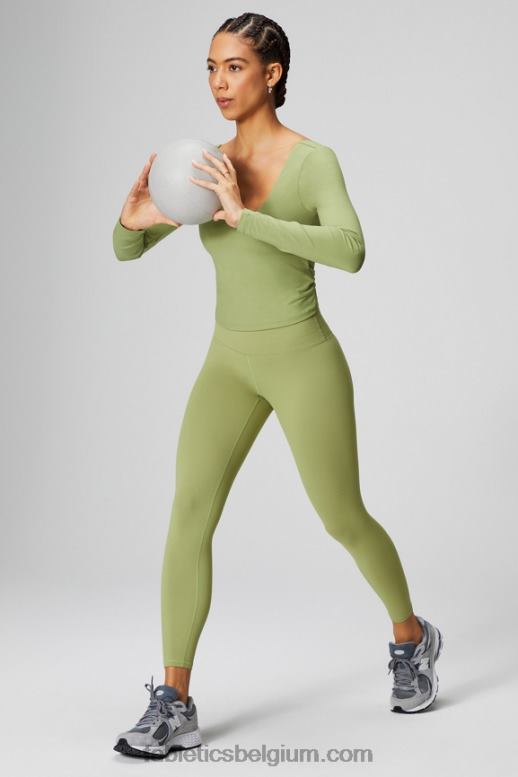 viool/varenblad vrouwen boost powerhold hoog getailleerde 7/8 legging 58 Fabletics LH20J841