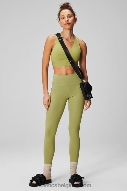 viool vrouwen oasis pureluxe 7/8 legging met hoge taille 48 Fabletics LH20J785