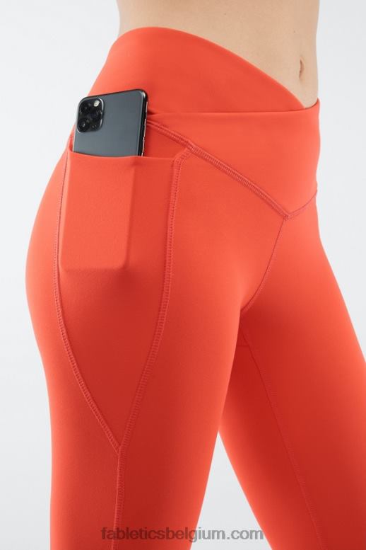vreugdevuur vrouwen oasis pureluxe hw gekruiste 7/8 legging Fabletics LH20J935
