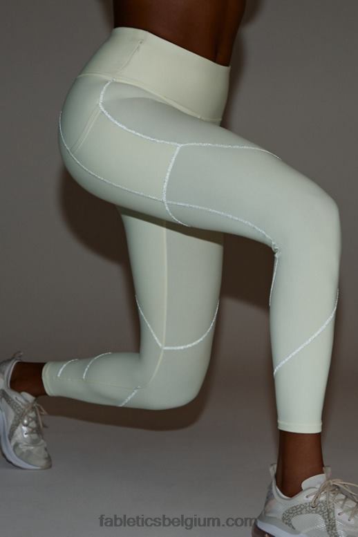 warm wit/reflecterend zilver vrouwen therma-flex hw reflecterende zaklegging Fabletics LH20J1188
