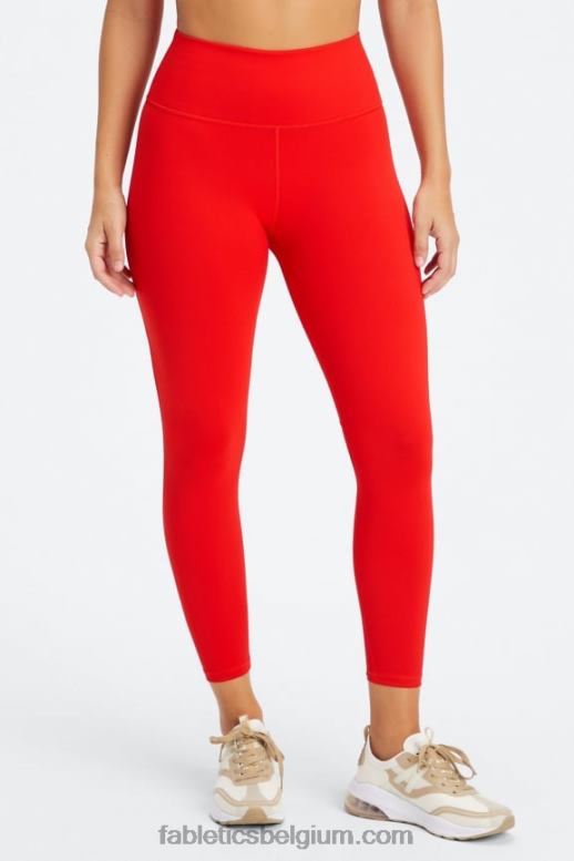 wazige iris/roze tint dip dye vrouwen define powerhold hoog getailleerde 7/8 legging 22 Fabletics LH20J656