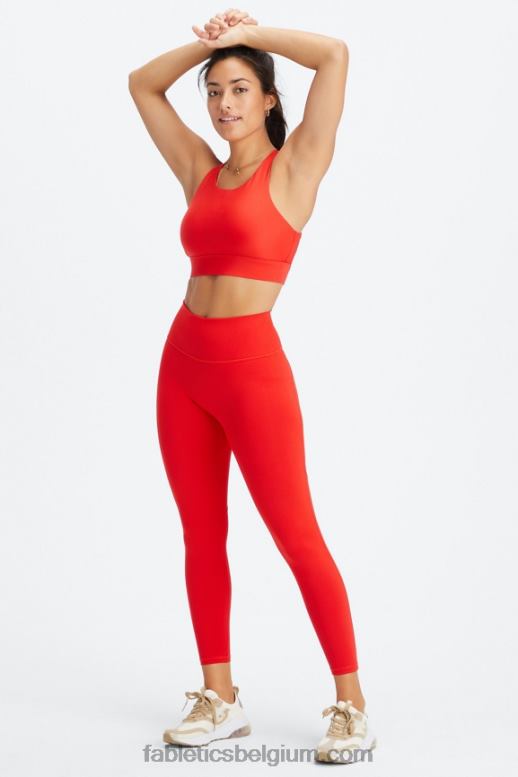 wazige iris/roze tint dip dye vrouwen define powerhold hoog getailleerde 7/8 legging 22 Fabletics LH20J656