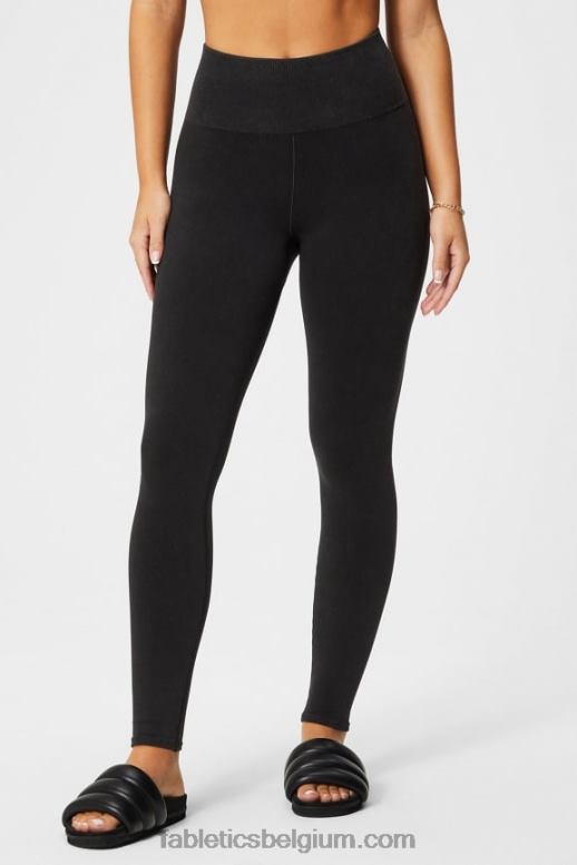 wijnoogst zwart vrouwen wolk naadloze high-waisted legging Fabletics LH20J832